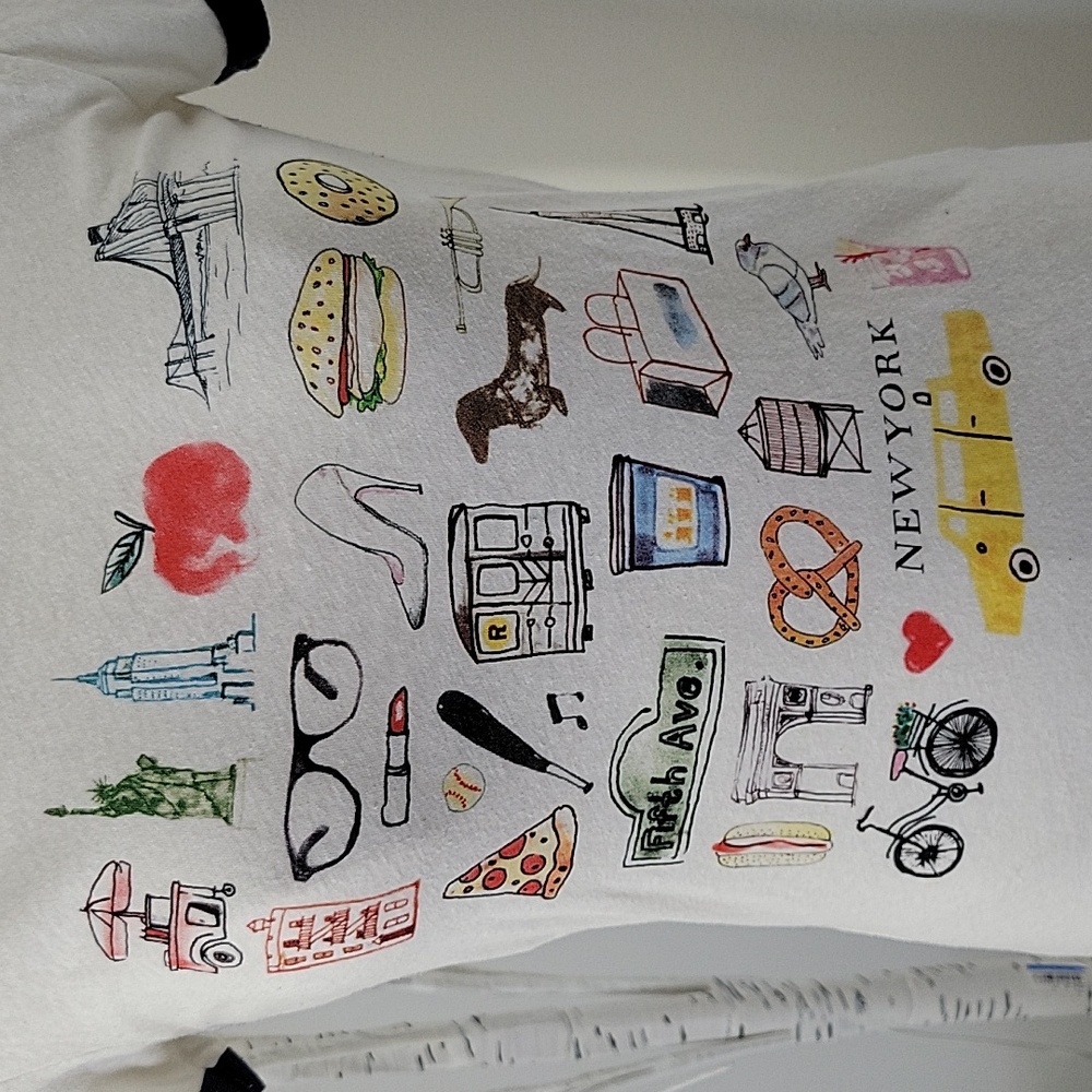 J. Crew Graphic NYC T-Shirt SZ XS - Picture 5 of 11